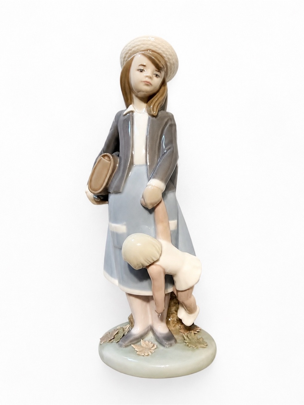 Lladró Pregnant Mother and Child Porcelain Spain Vintage Figurine
